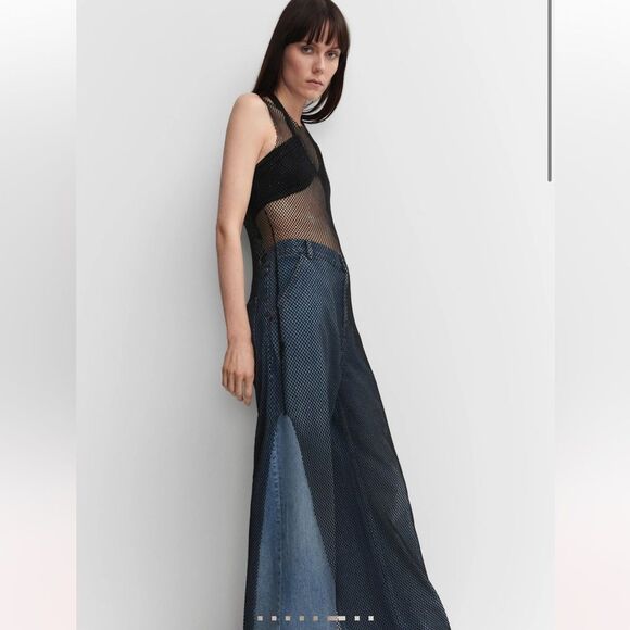 Mango Mesh dress with crystal detail size small NWT - Picture 6 of 12